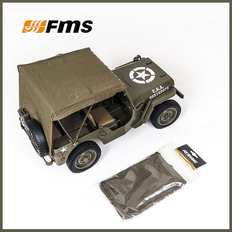 Rc Hobby Parts - FMS 1/12 C1167 キャンバスルーフウィリス MB RC
