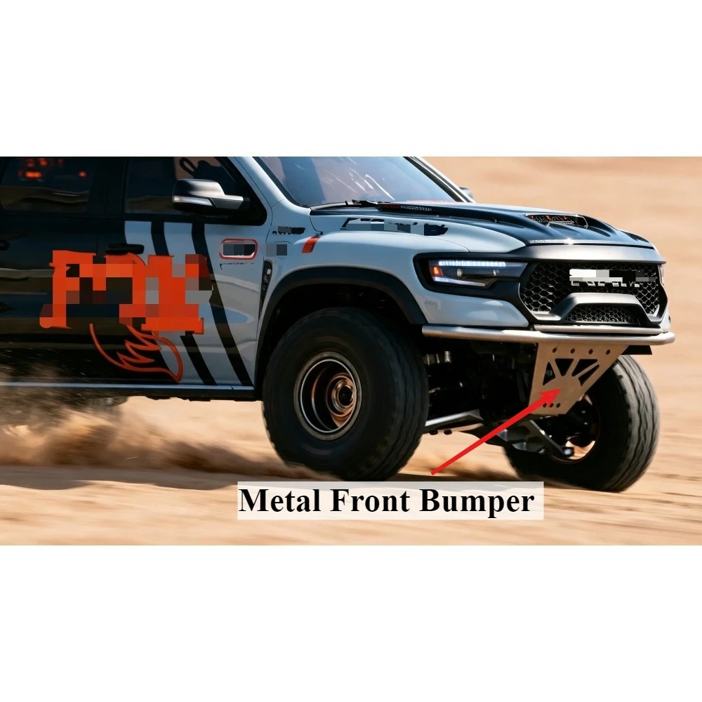 RCカー用メタルフロントバンパー、1/8スケール、トラクショ - Ram 1500 Rc Hobby のレビューと価格