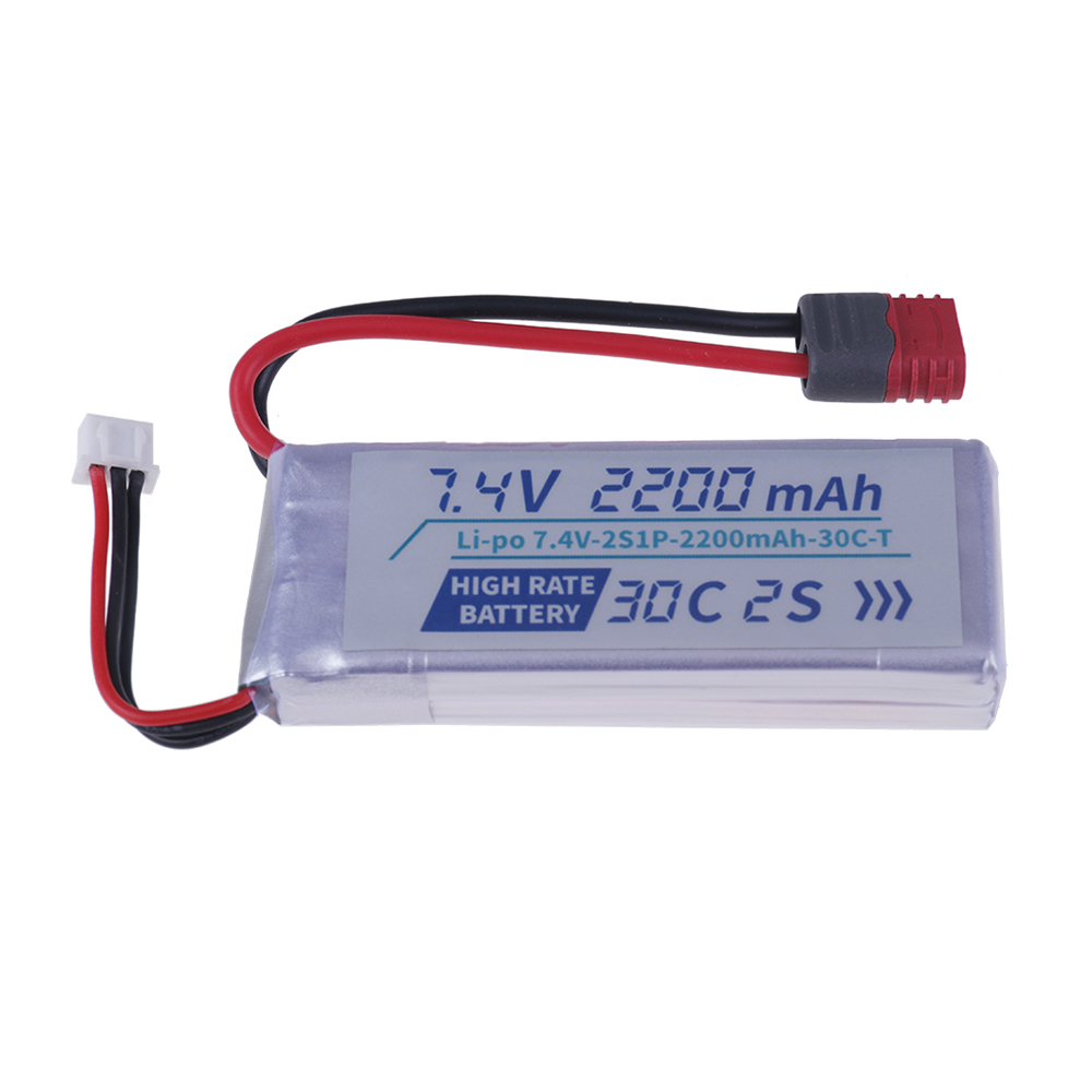 Tプラグ高レート30C 2200mah 7.4Vリポバッテリ - Rc Hobby Parts のレビューと価格